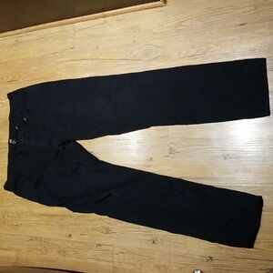 Button fly black Men's pants EUC sz 34x32